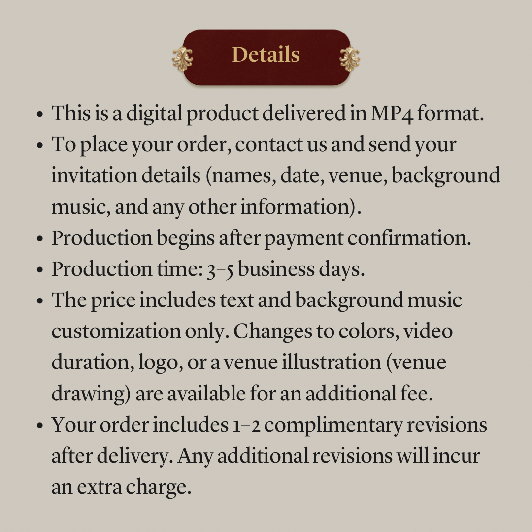 Wedding Video Invitation