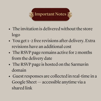 Custom Wedding Video Invitation + Online RSVP & Guest Tracking