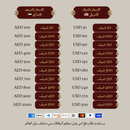 دعوة زفاف صورة ثابتة مع باركود دخول لكل ضيف