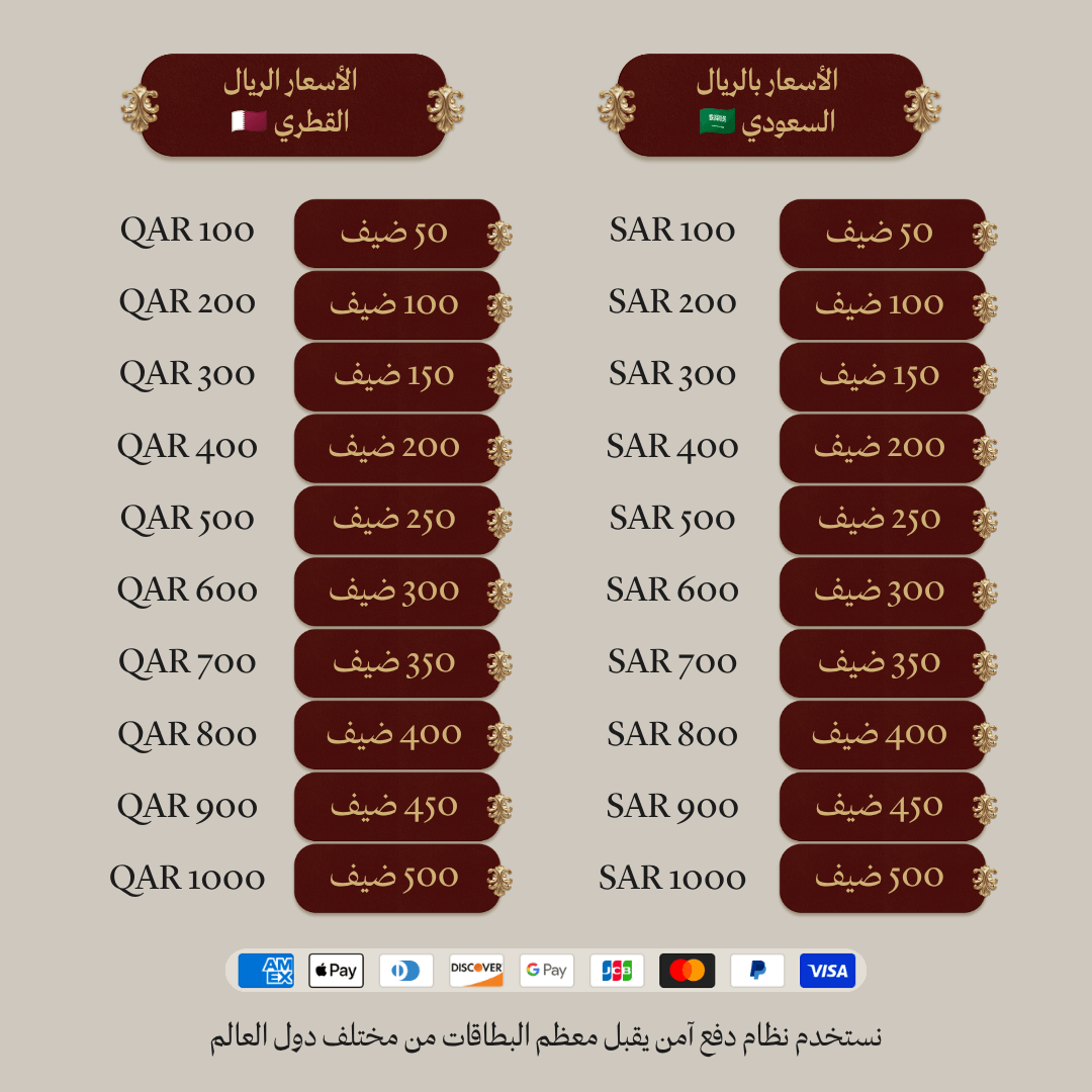 دعوة زفاف صورة ثابتة مع باركود دخول لكل ضيف