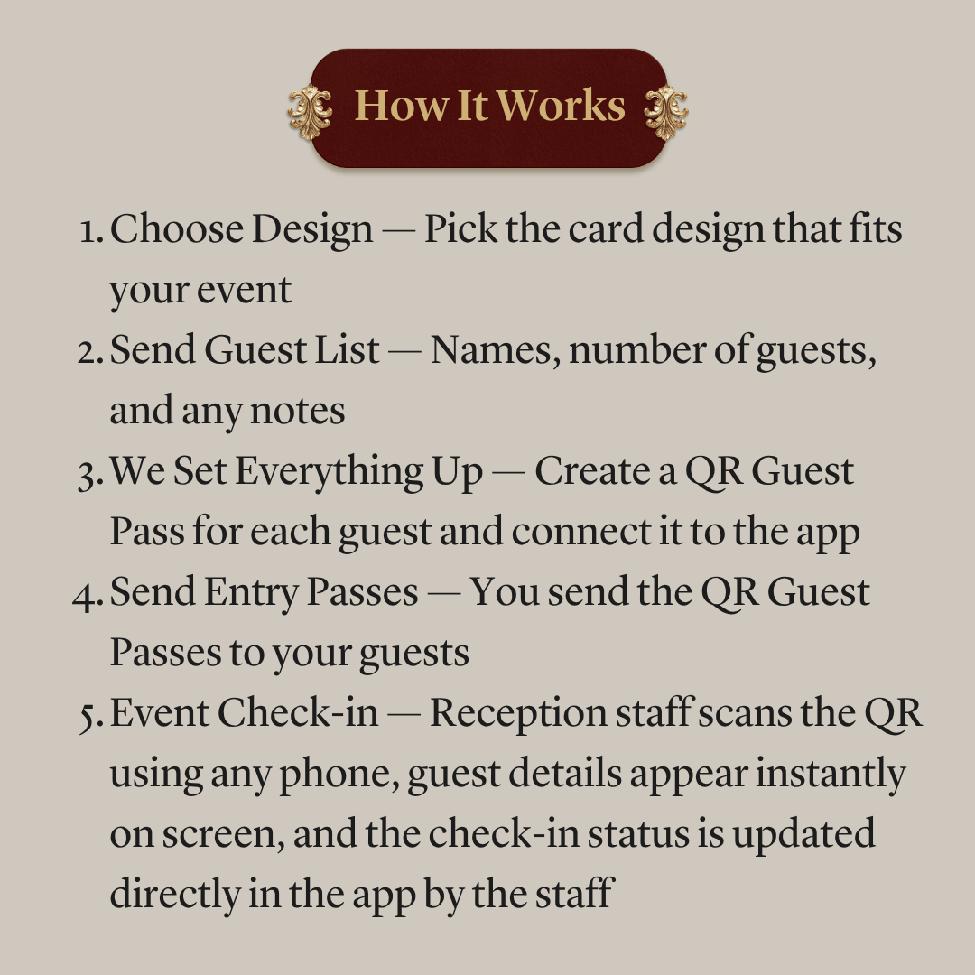 QR Guest Pass & Check-in App