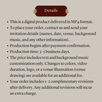 Wedding Video Invitation