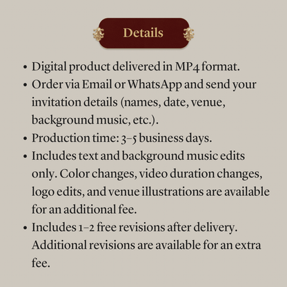 Wedding Video Invitation (MP4)