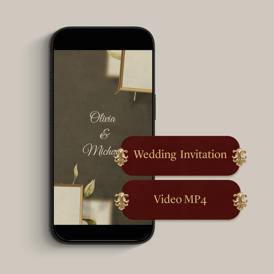 Digital Wedding Invitation (Video MP4)
