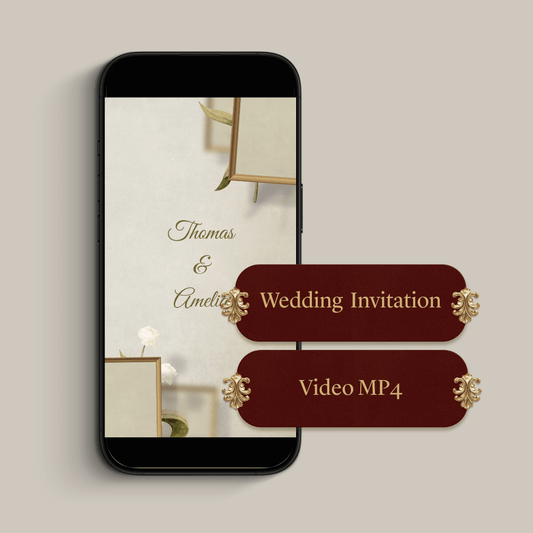 Digital Wedding Invitation (Video MP4)