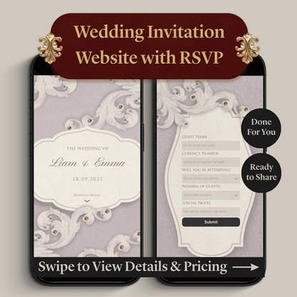 Wedding Invitation Website with RSVP