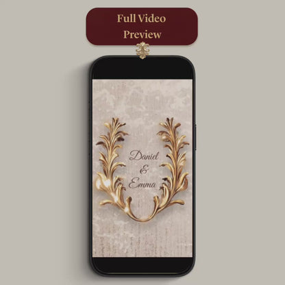 Custom Animated Wedding Invitation Video | Digital Wedding Invite
