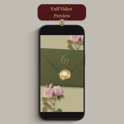 Custom Digital Wedding Invitation Video | Animated & Personalized